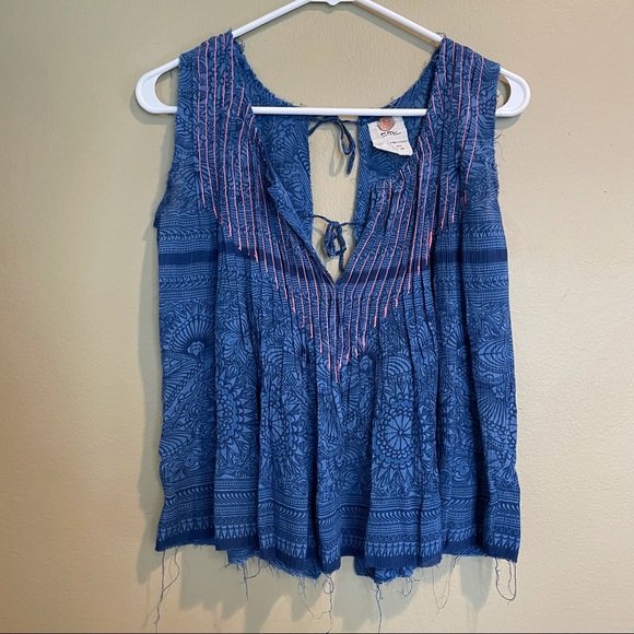 Free People Open Back Tank Top - Picture 1 of 4